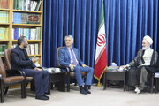Photo/ Ayatollah Arafi Meets with Serbian Ambassador to Iran