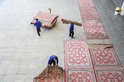 Photo/ Lady Masuma Holy Shrine Daily Carpeting