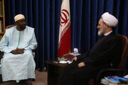 Photo/ Ayatollah Arafi meets Head of Burkina Faso's Tijāniyyah sect of Sufism