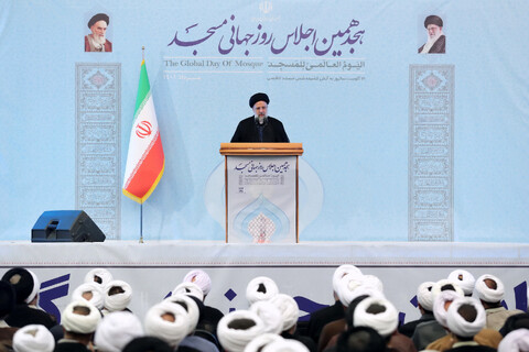 تصاویر/ هجدهمین اجلاس روز جهانی مسجد با حضور رئیس جمهور
