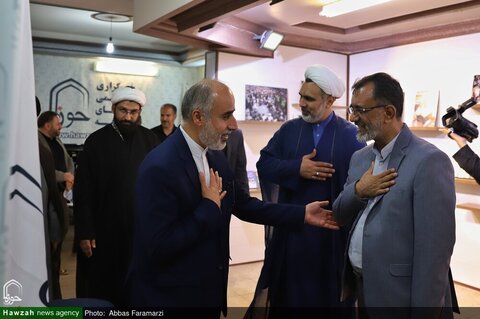 بالصور/ المتحدث باسم الخارجية الإيرانية يتفقد مركز إعلام الحوزة العلمية بقم المقدسة