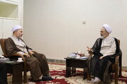 Photo/ Ayatollah Arafi Meets Advisor to President of Iran for Ethnic and Religious Minorities Affairs