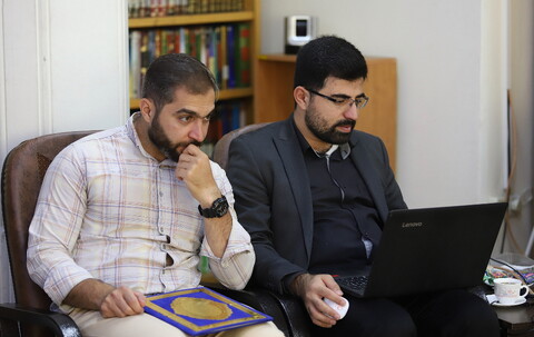 تصاویر/ دیدار  اعضای ستاد راهبری فناوری‌های هوشمند حوزه‌های علمیه با آیت الله اعرافی