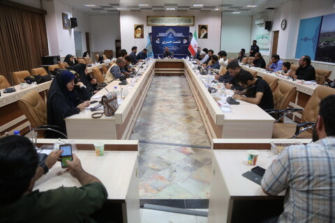 تصاویر/ اولین نشست خبری قرارگاه مردمی اربعین قم