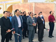 ادای احترام به مقام شهدای کاشان در اولین روز هفته دولت