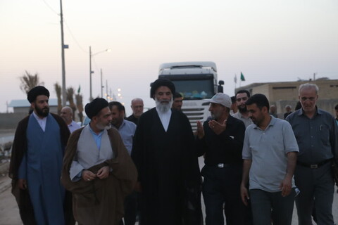 تصاویر / بازدید سرزده نماینده ولی فقیه در خوزستان از زیرساخت و مواکب مرز چذابه