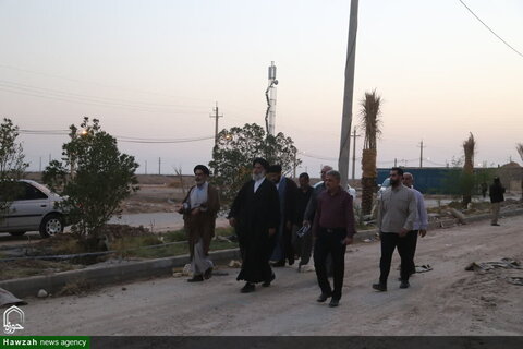 بالصور/ زيارة ممثل الولي الفقية المفاجئة في محافظة خوزستان لإقامة المواكب في حدود جذابة