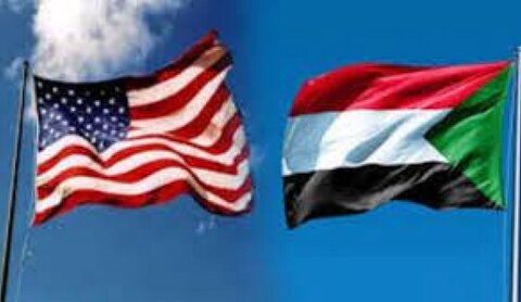 علم السودان واميركا