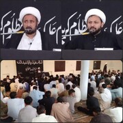 جامعہ جعفریہ جنڈ اٹک میں شہادت امام زین العابدین (ع) کی مناسبت سے مجلس عزا کا انعقاد