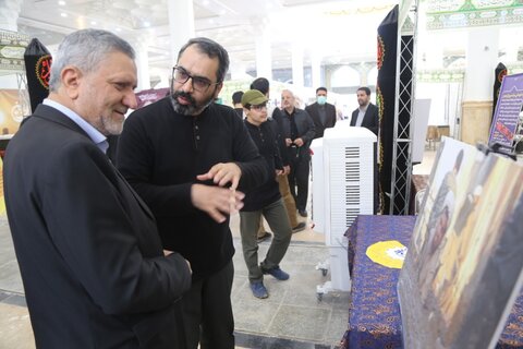 تصاویر/ حضور اجرایی رئیس جمهور در هفتمین همایش هیئت‌های فعال در عرصه اربعین و بازدید از نمایشگاه موکب داران اربعین در مسجد جمکران