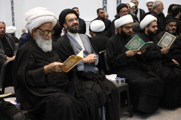 حضور آیت الله العظمی بشیر نجفی در مراسم سالگرد ارتحال آیت الله العظمی حکیم + تصاویر