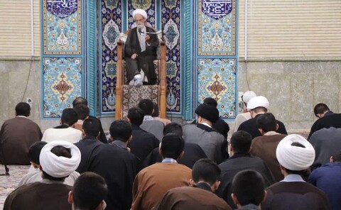 طلاب از وقت خود به نحو احسن استفاده کنند تصاویر/ مراسم آغاز سال تحصیلی حوزه علمیه بناب