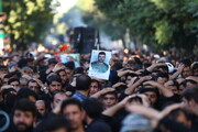 تصاویر/ تشییع شهید مدافع حرم در درچه اصفهان