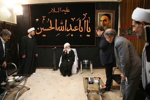 تصاویر/ دیدار رئیس بنیاد شهید با آیت الله العظمی نوری همدانی