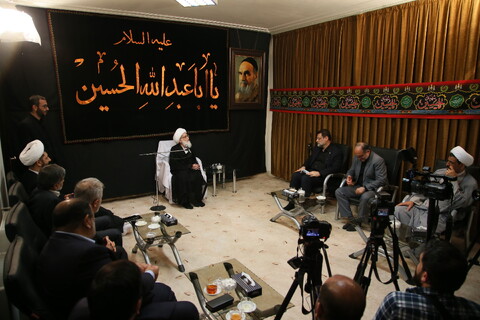 تصاویر/ دیدار رئیس بنیاد شهید با آیت الله العظمی نوری همدانی