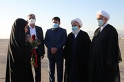 تصاویر/ استقبال مسئولان استان یزد از رئیس قوه قضائیه