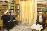 Photo/ Grand Ayatollah Makarem Shirazi Receives Iran's Minister of Industry, Mine and Trade