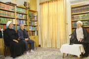 تصاویر / دیدار وزیر صمت با آیت‌الله العظمی مکارم شیرازی