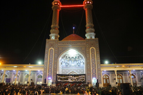 تصاویر / مراسم عزای شب شهادت حضرت رقیه خاتون (س) در مسجد اعظم قم