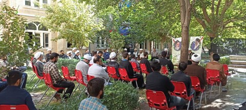تصاویر/ مراسم سوگواری امام حسن عسکری(ع) در مدرسه علمیه طالبیه