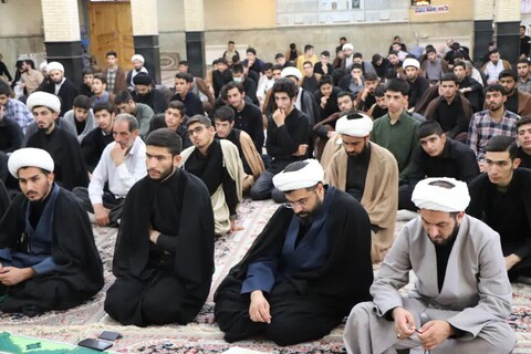 تصاویر/ مراسم سوگواری امام حسن مجتبی(ع) در حوزه علمیه بناب