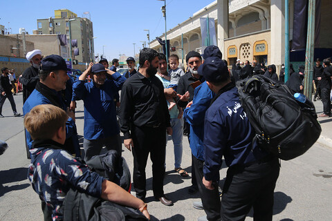 اعزام خادمان موکب آستان مقدس حضرت معصومه(س) به عراق