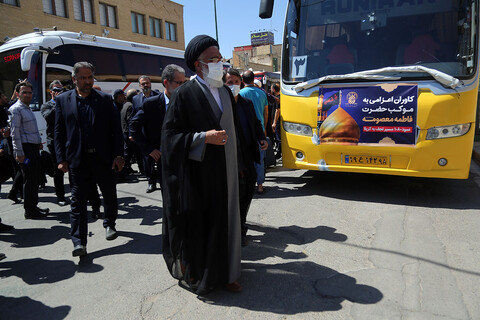 اعزام خادمان موکب آستان مقدس حضرت معصومه(س) به عراق