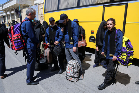 اعزام خادمان موکب آستان مقدس حضرت معصومه(س) به عراق