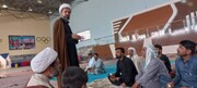 تصاویر/ پاکستان اور ایران کی زمینی سرحدیں "میرجاوا اور ریمدان" پر علماء و طلاب کی زائرین کی خدمت