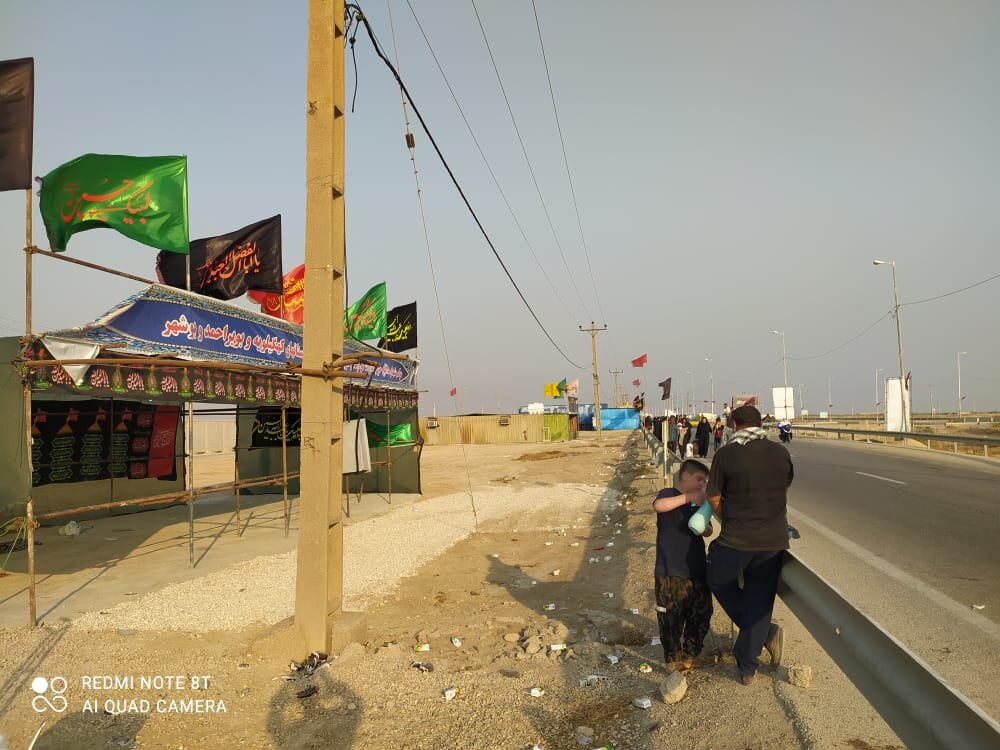 موکب شهدای مدافع حرم کهگیلویه و بویراحمد در مرز شلمچه آغاز به کار کرد