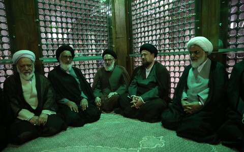 تصاویر/ تجدید میثاق رئیس و اعضای مجلس خبرگان رهبری با آرمان های امام خمینی (ره)