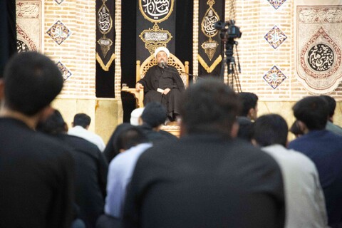تصاویر/ مراسم بزرگداشت مرحوم آیت‌الله مصطفوی در مدرسه علمیه مروی تهران