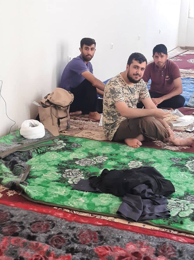 اسکان حوزویان زائر اربعین در مدرسه رضویه هویزه