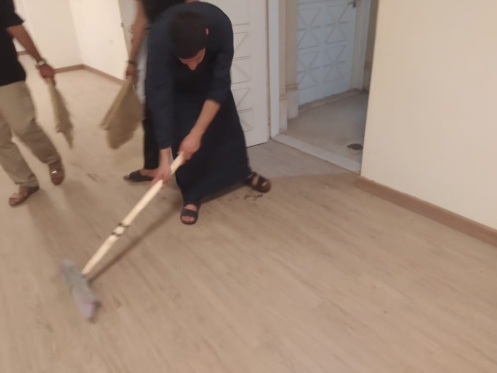 اسکان حوزویان زائر اربعین در مدرسه رضویه هویزه