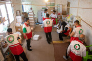 ارائه خدمات امدادی پست های ثابت و سیّار هلال احمر قم در ایام نوروز