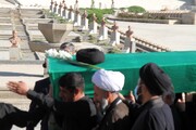 پیکر حجت الاسلام حسینی به خاک سپرده شد + زمان برگزاری مراسم