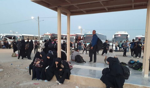 کمبود اتوبوس در پایانه برکت مرز مهران