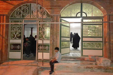تصاویر/ اسکان زوّار اربعین در مسجد قادری الحسینی، اهل سنت قصر شیرین