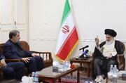 Photo/ Ayatollah Hosseini Bushehri Receives Iranian Vice-President for Economic Affairs