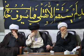 تصاویر/ مراسم عزاداری ایام اربعین در بیت آیت الله مقتدایی