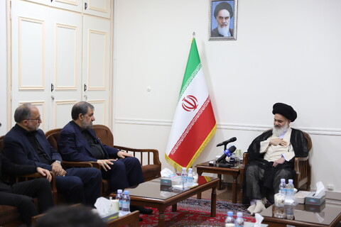 تصاویر/ دیدار معاون اقتصادی رئیس جمهوری با آیت الله حسینی بوشهری