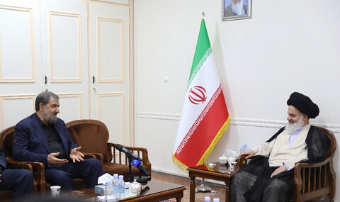 تصاویر/ دیدار معاون اقتصادی رئیس جمهوری با آیت الله حسینی بوشهری