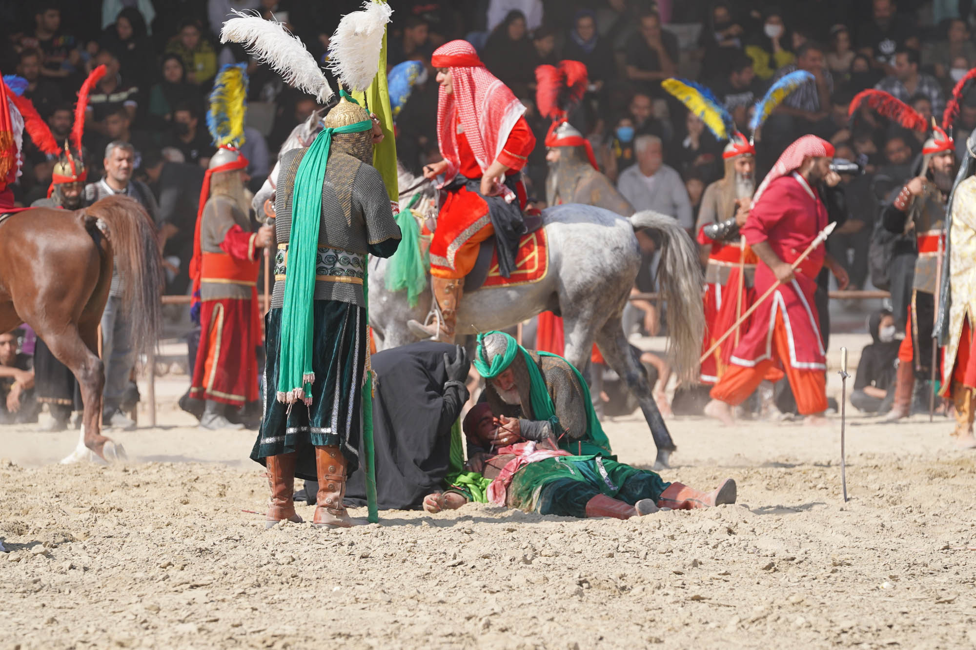 Photo/ Arbaeen Mourning Ceremony Performance Marks Tragedy of Karbala