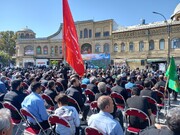 تجمع بزرگ عزاداران اربعین حسینی در همدان + تصاویر