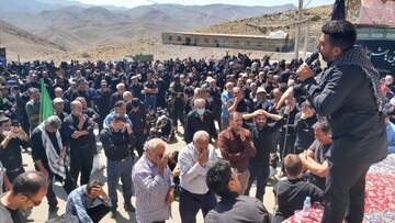 فیلم| پیاده‌روی جاماندگان اربعین در بخش قمصر