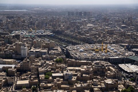 تصاویر هوایی از حال و هوای اربعین حسینی در کربلا