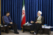 Photo/ Ayatollah Arafi Meets President of Academic Center for Education, Culture and Research