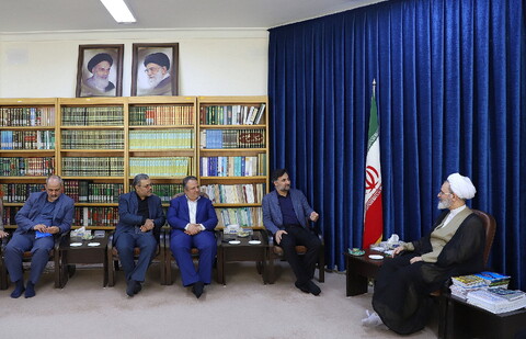 تصاویر/ دیدار رئیس جهاد دانشگاهی کشور با آیت الله اعرافی