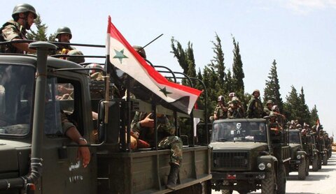 رتل عسكري للجيش السوري