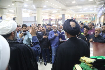 مراسم بدرقه موکب داران عراقی اربعین به مشهدالرضا در اهواز برگزار شد